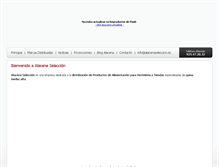 Tablet Screenshot of alacenaseleccion.es